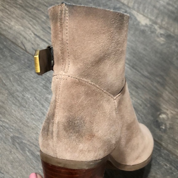 Franco Sarto Stacked Ankle Boots, Distressed - Picture 4 of 8